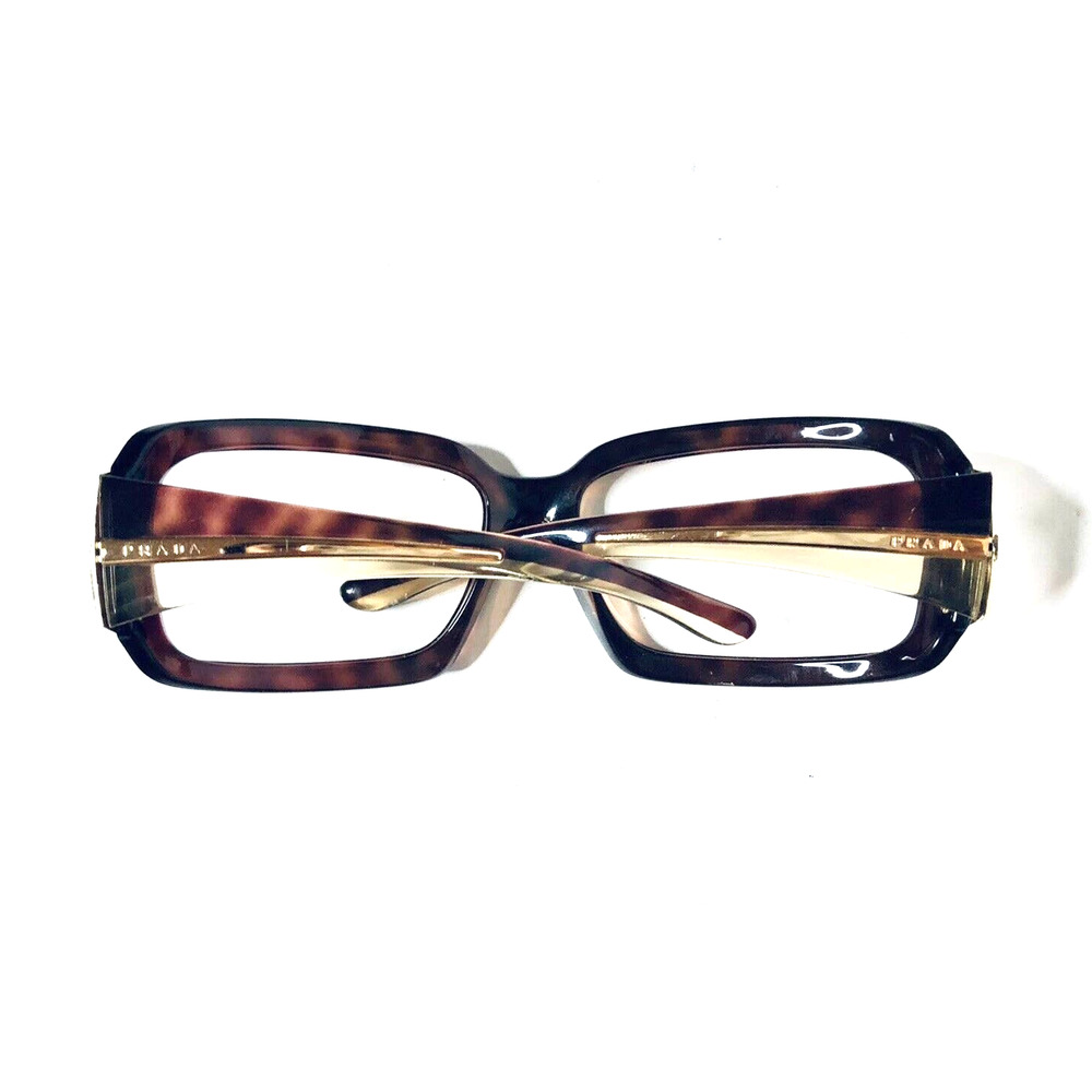 Prada Tortoise Rectangular Wrap Glasses - image 6